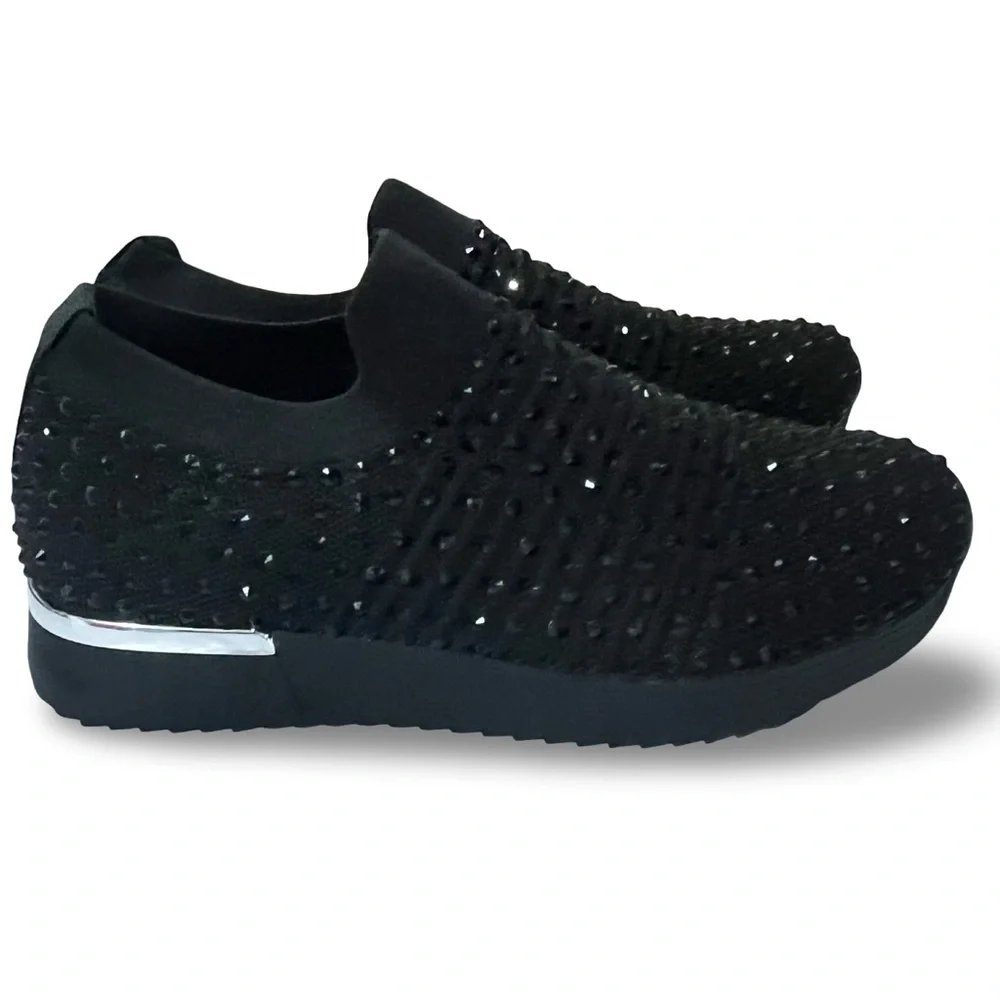 Kenneth Cole Reaction Women's Cameron Jewel Jogger Slip-On Sneaker Size 8.5 - Picture 2 of 7